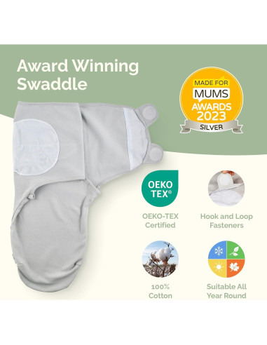 Sacos de Dormir para Bebés 0-3 Meses JUICY BUMBLES 100% Algodón