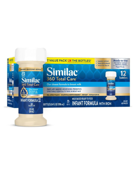 Similac 360 Cuidado Total Fómula Infantil 2 oz x 12 Botellas Similac 360 Cuidado Total Fómula Infantil 2 oz x 12 Botellas
