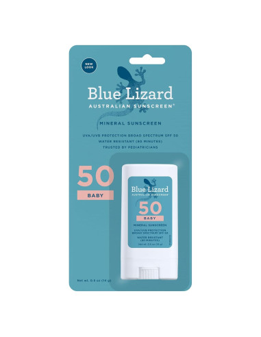 Protector Solar Mineral Blue Lizard Baby SPF 50 en Barra 14.17g