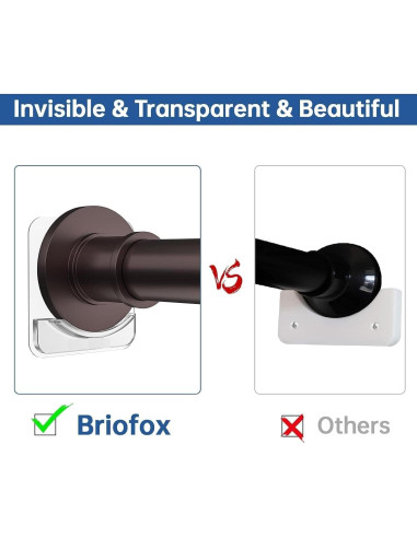 Soportes Autoadhesivos para Cortinas XXBERA - 10 Paquete