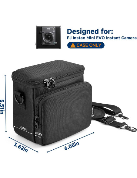 Funda de viaje para cámara instantánea Fujifilm Instax Wide EVO Funda de viaje para cámara instantánea Fujifilm Instax Wide EVO