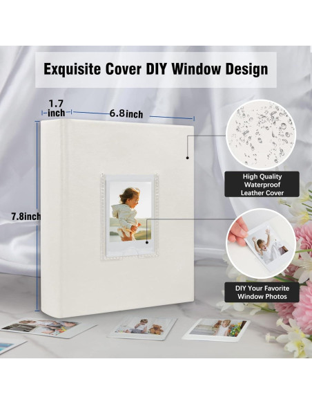 Álbum de Fotos Veicevol para Fujifilm Instax Mini 180 Bolsillos Álbum de Fotos Veicevol para Fujifilm Instax Mini 180 Bolsillos