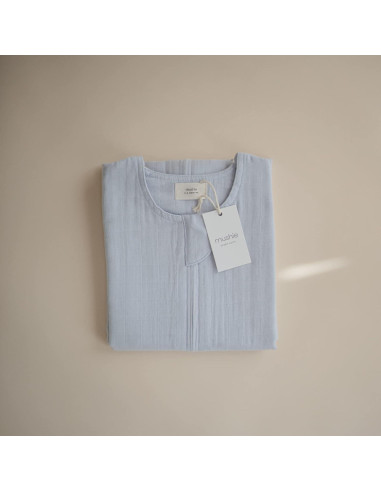 Saco de Dormir para Bebés Mushie 100% Algodón Orgánico Azul