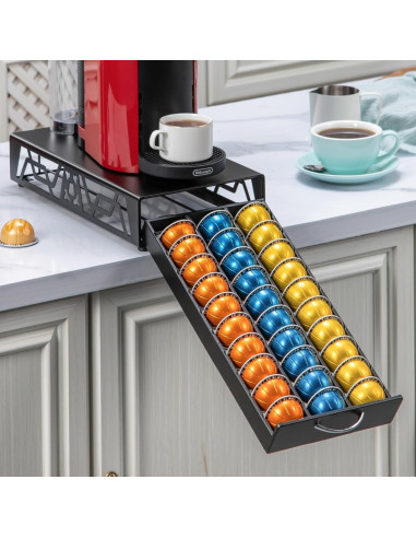 Organizador de Cápsulas de Café FlagShip Metal Negro 30 Cápsulas
