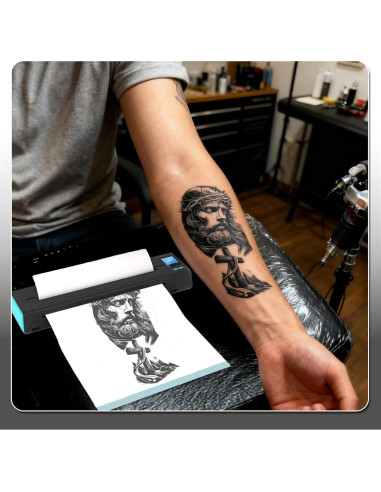 Impresora Térmica de Tatuajes INKCHUM XR3 Naranja con 10 Papeles