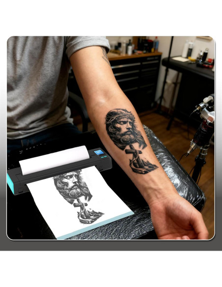 Impresora Térmica de Tatuajes INKCHUM XR3 Naranja con 10 Papeles Impresora Térmica de Tatuajes INKCHUM XR3 Naranja con 10 Papeles