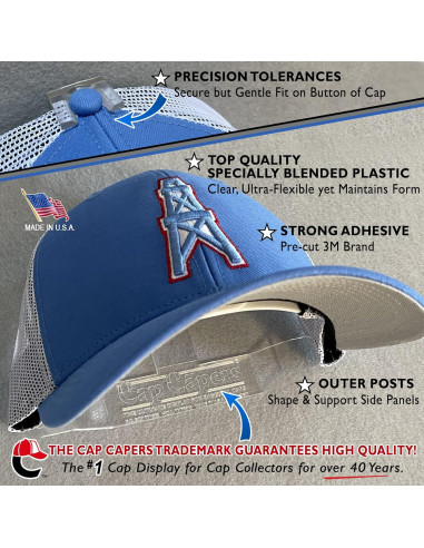 Soporte de Gorras de Béisbol Cap Capers - Montaje en Pared, 12 Unidades