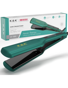 Plancha de Pelo K&K Extra Ancha 2.16" Cerámica 120-232C 2