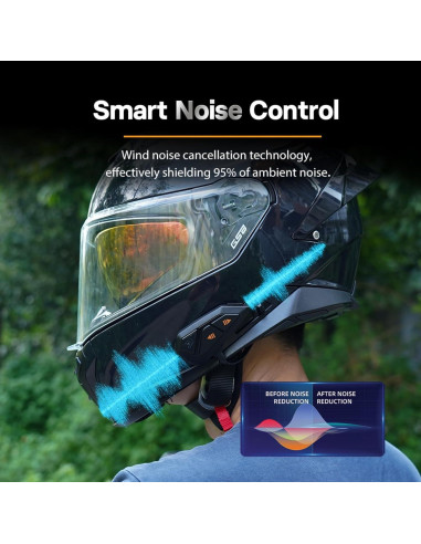 Auricular Bluetooth FreedConn FG para Casco de Motocicleta