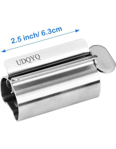 Exprimidor de Tubo de Acero Inoxidable YIERMA Plata 8.13cm Exprimidor de Tubo de Acero Inoxidable YIERMA Plata 8.13cm