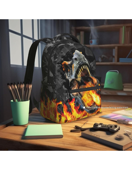 Mochila Escolar de Dinosaurio BolAurp 29x20x40cm Impermeable Mochila Escolar de Dinosaurio BolAurp 29x20x40cm Impermeable