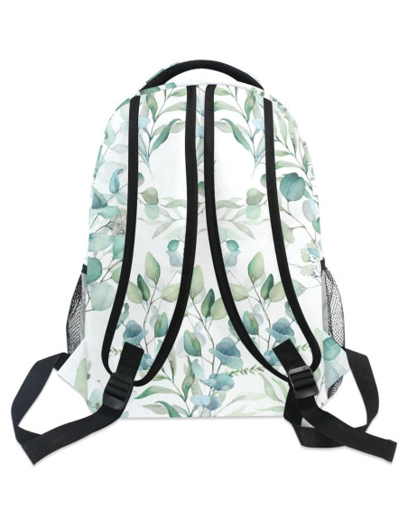 Mochila Escolar Miaoquhe Hojas Verdes Salvia 15L 40x17x29cm Mochila Escolar Miaoquhe Hojas Verdes Salvia 15L 40x17x29cm
