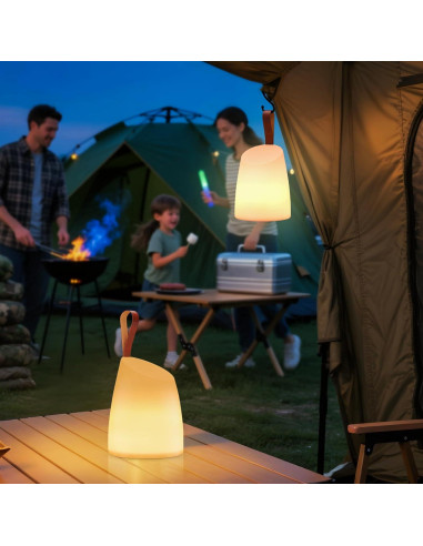Lámpara de Mesa Portátil LED uuffoo 2 Pack IP44 Recargable