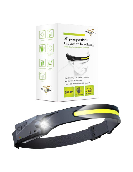 Linterna Frontal Táctica Freeze2Trim 350 Lúmenes USB-C IPX4 Linterna Frontal Táctica Freeze2Trim 350 Lúmenes USB-C IPX4