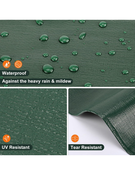 Lona Impermeable Patiobay 14 Mil 3.05x6.1 Metros Verde Lona Impermeable Patiobay 14 Mil 3.05x6.1 Metros Verde
