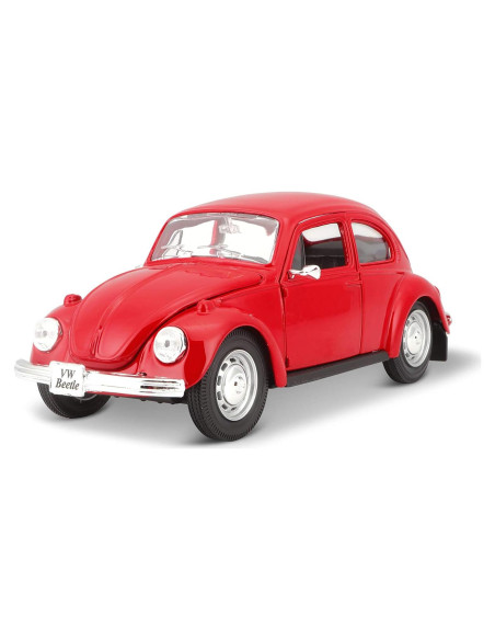 Maisto 1:24 Volkswagen Beetle Rojo Diecast Detallado Maisto 1:24 Volkswagen Beetle Rojo Diecast Detallado