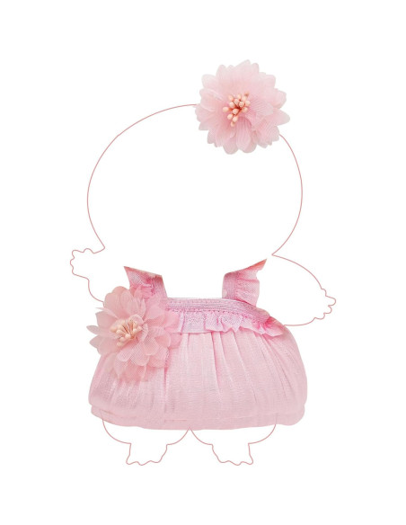 Conjunto de Vestido Rosa para Muñeca 17cm - Estilo Princesa Conjunto de Vestido Rosa para Muñeca 17cm - Estilo Princesa