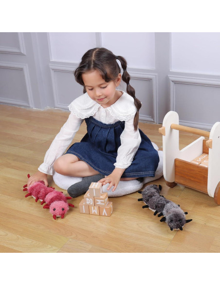 Ciempiés de Peluche Cordero Albaricoque 35.56 cm Suave Ciempiés de Peluche Cordero Albaricoque 35.56 cm Suave