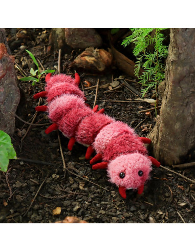 Ciempiés de Peluche Cordero Albaricoque 35.56 cm Suave