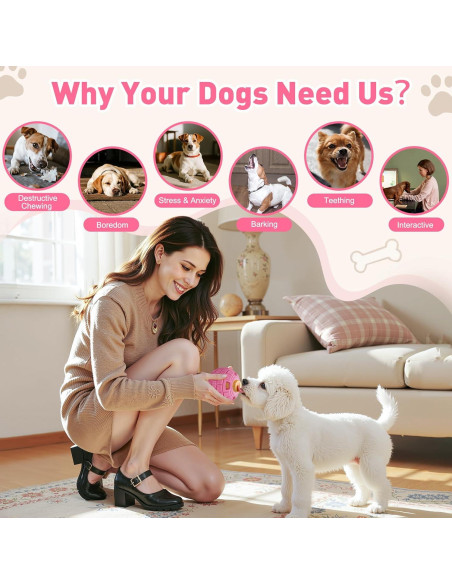 Bola de Golosinas Congeladas YEENER para Perros - Rosa Bola de Golosinas Congeladas YEENER para Perros - Rosa