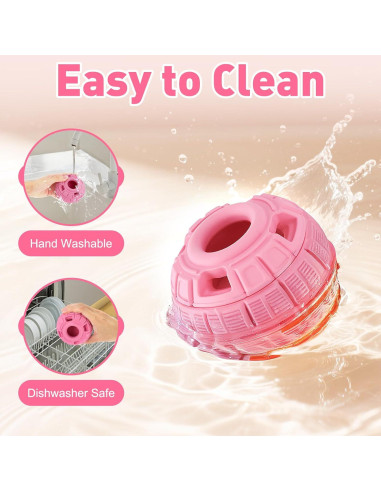 Bola de Golosinas Congeladas YEENER para Perros - Rosa