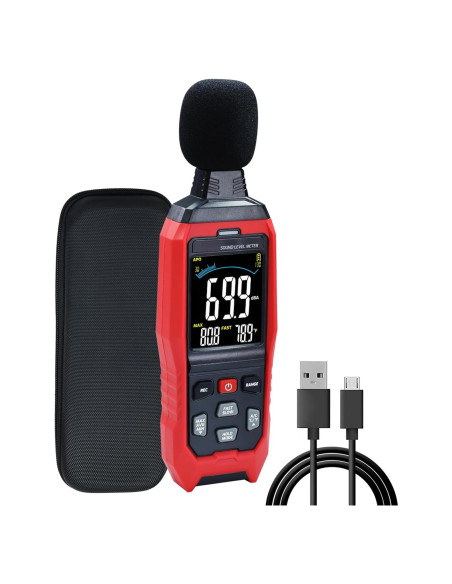 Medidor de Decibelios DANOPLUS DP390R2 30-130dB Portátil Medidor de Decibelios DANOPLUS DP390R2 30-130dB Portátil