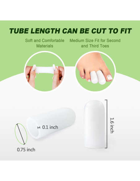Protectores de Dedos de Silicona Niupiour - 14 Paquetes Medianos Protectores de Dedos de Silicona Niupiour - 14 Paquetes Medianos