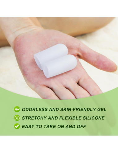 Protectores de Dedos de Silicona Niupiour - 14 Paquetes Medianos