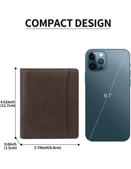 Cartera Bifold GAEKEAO Slim para Hombres con Bloqueo RFID Cartera Bifold GAEKEAO Slim para Hombres con Bloqueo RFID