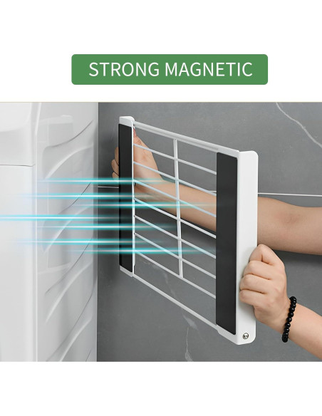 Estante Organizador Magnético ROLIZOE Plegable Blanco 5 kg Estante Organizador Magnético ROLIZOE Plegable Blanco 5 kg