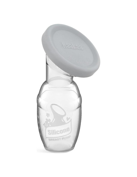Bomba de Pecho Manual Haakaa con Tapa de Silicona 118 ml Gris Bomba de Pecho Manual Haakaa con Tapa de Silicona 118 ml Gris