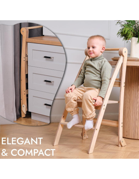 Taburete Plegable Montessori Goodevas Beige 88 cm para Niños Taburete Plegable Montessori Goodevas Beige 88 cm para Niños