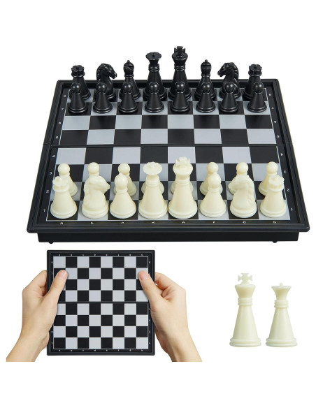 Mini Juego de Ajedrez Magnético Plegable GE001 13 cm Portátil Mini Juego de Ajedrez Magnético Plegable GE001 13 cm Portátil