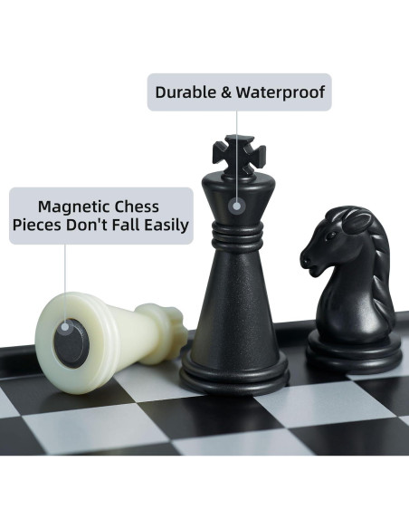 Mini Juego de Ajedrez Magnético Plegable GE001 13 cm Portátil Mini Juego de Ajedrez Magnético Plegable GE001 13 cm Portátil