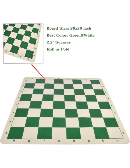 Juego de Ajedrez Plegable OUMODA 50.8 cm con Piezas Pesadas Juego de Ajedrez Plegable OUMODA 50.8 cm con Piezas Pesadas