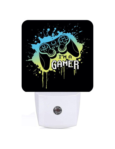 Luz Nocturna Enchufable FSHVQKD Soy un Gamer 11.5x7.5x5 cm Luz Nocturna Enchufable FSHVQKD Soy un Gamer 11.5x7.5x5 cm