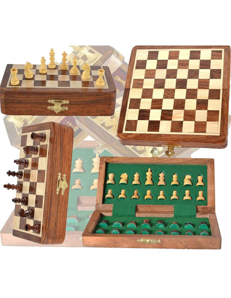 Juego de Ajedrez de Viaje Magnético ChessBazar 18x18 cm Juego de Ajedrez de Viaje Magnético ChessBazar 18x18 cm