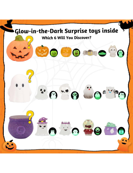 Bombas de Baño Halloween BubFroo - 6 Piezas con Juguetes Bombas de Baño Halloween BubFroo - 6 Piezas con Juguetes