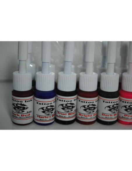 Set de Tinta para Tatuajes Premium One Tattoo World 20 Colores 5ml Set de Tinta para Tatuajes Premium One Tattoo World 20 Colores 5ml