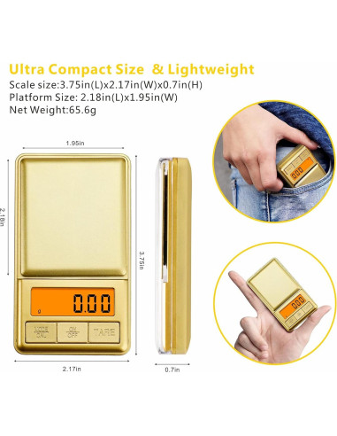 Mini Balanza Digital de Bolsillo UNIWEIGH 100g/0.01g