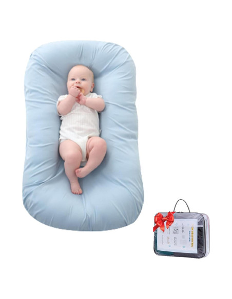 Cojín Nido para Bebés Loevin Azul 75x45 cm 1.5 kg Cojín Nido para Bebés Loevin Azul 75x45 cm 1.5 kg