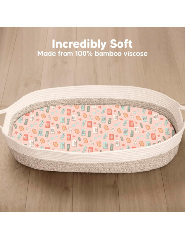 Juego de 2 Sábanas Ajustadas KeaBabies para Cuna 83.82x43.18cm
