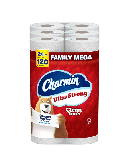 Papel Higiénico Charmin Ultra Strong Mega Familia 24 Rollos Papel Higiénico Charmin Ultra Strong Mega Familia 24 Rollos