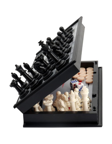 Set de Ajedrez Magnético 3 en 1 KAILE 25.4 cm Viaje