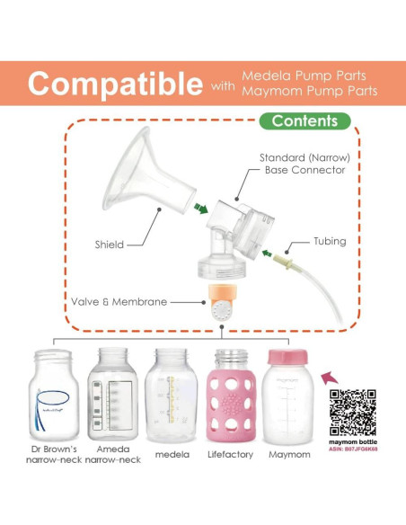 Kit Extractor de Leche Maymom 17mm Compatible Medela Kit Extractor de Leche Maymom 17mm Compatible Medela