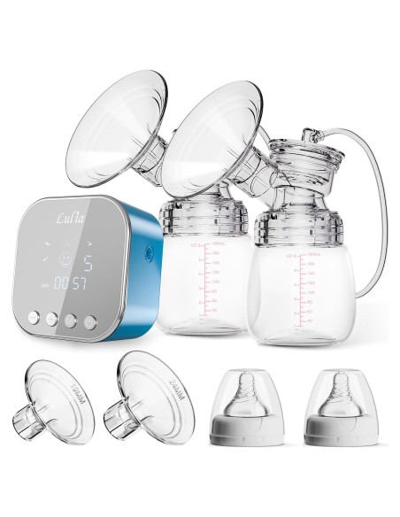 Extractor de Leche Eléctrico Doble Lulia 24mm Portátil Azul Extractor de Leche Eléctrico Doble Lulia 24mm Portátil Azul