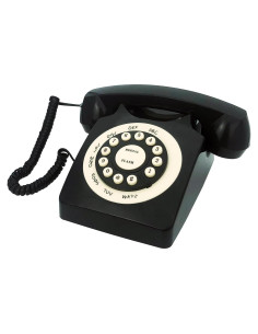 Teléfono de Línea Fija Retro TelPal WX-3123 Negro