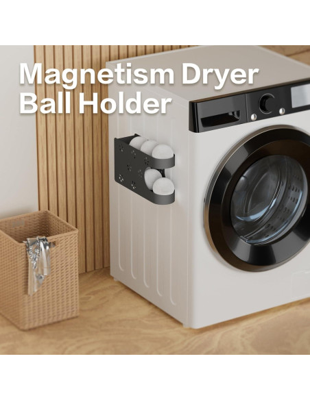 Soporte Magnético para Pelotas de Secadora Belxyt + 6 Pelotas XL Soporte Magnético para Pelotas de Secadora Belxyt + 6 Pelotas XL