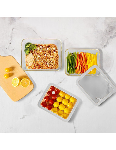 Contenedores de Comida de Vidrio EcoEvo 2.6L Herméticos