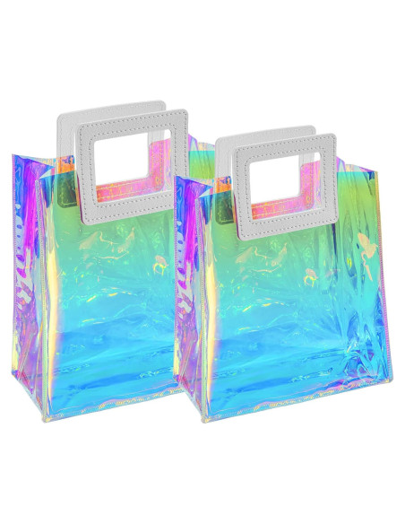 Bolsas de Regalo Holográficas Caleihd 20.1x18cm 2 Piezas Bolsas de Regalo Holográficas Caleihd 20.1x18cm 2 Piezas